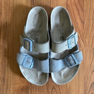 Birkenstock Arizona Sandal, split nubuck and suede, 38